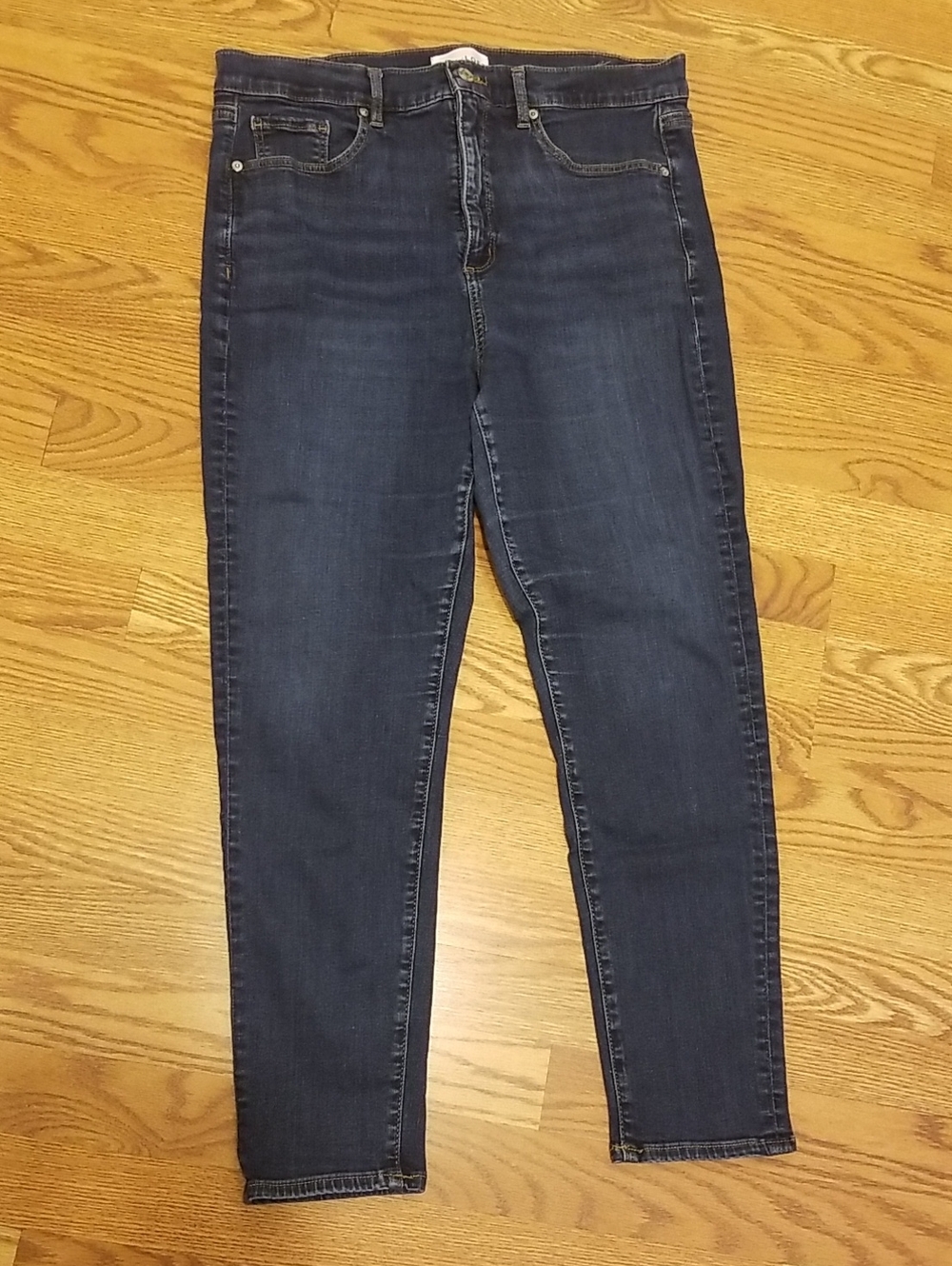 LOFT Dark Indigo Skinny Jeans
